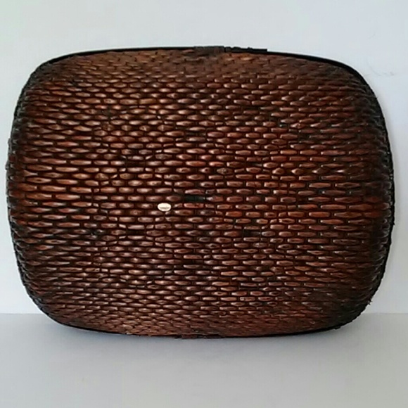 Wicker Woven Decorative Basket Tray - Picture 3 of 7